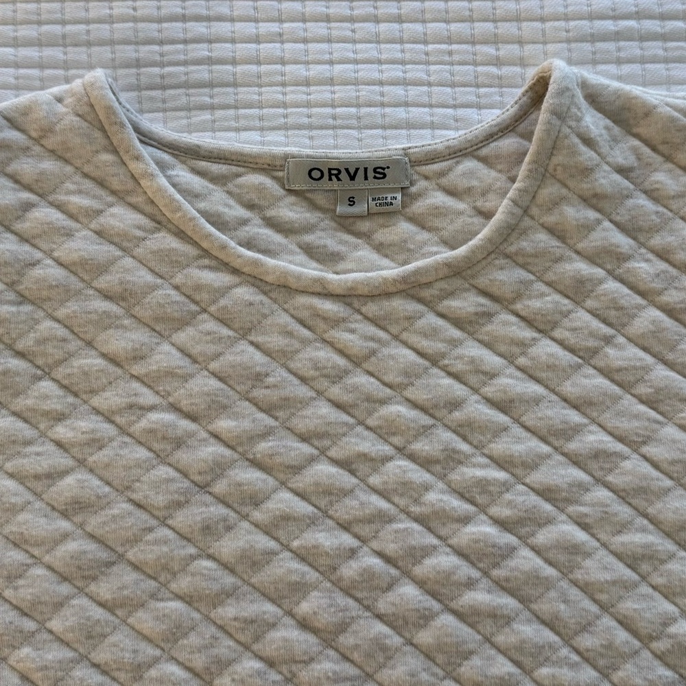 Orvis Quilted Pullover Sweatshirt Size Small - Picture 5 of 9